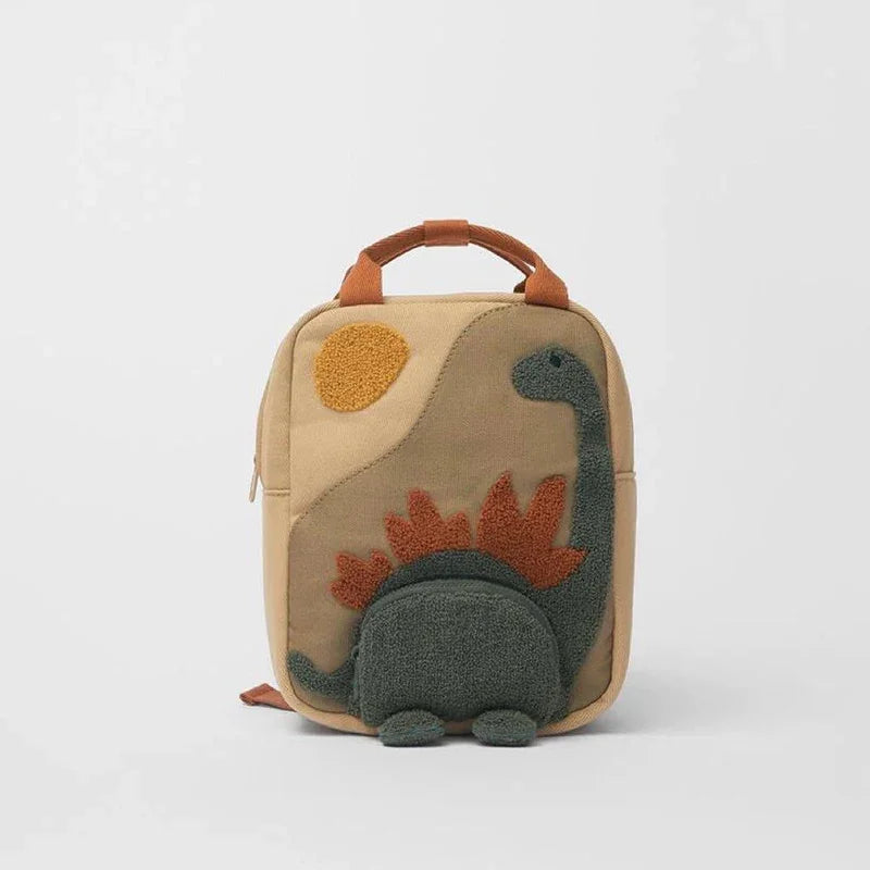 Dinosaur Backpack – Kids Canvas School Bag