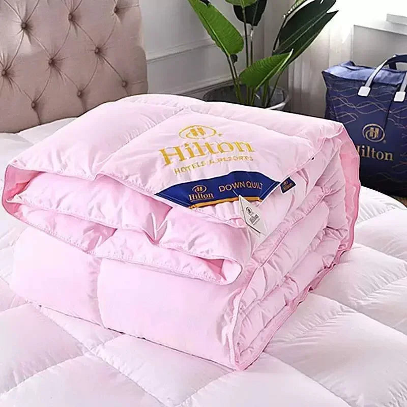 Feather Velvet All-Season Hotel Comforter – Soft Warm Quilt, Air-Conditioner Blanket