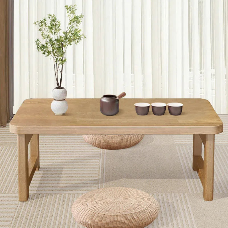 Foldable Japanese Bay Window & Balcony Wooden Desk