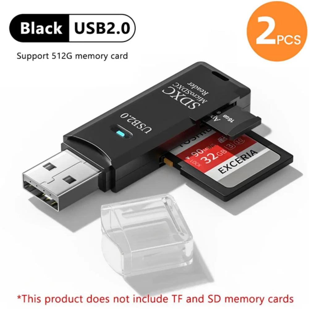 USB 3.0 Multi-Card Reader & Hub Adapter – SD, TF, MiniSD, Flash Drive for PC & Laptop