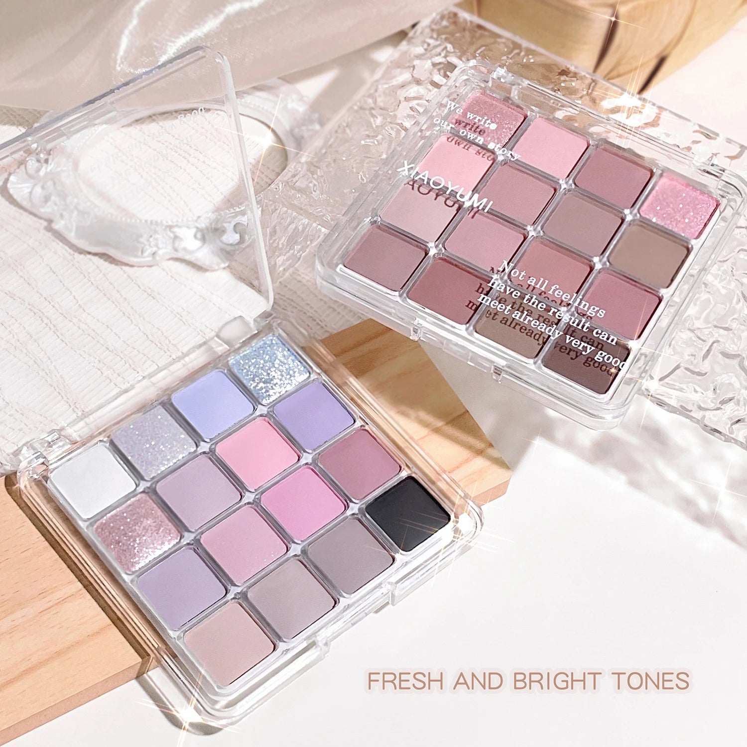16-Color Earth Tone Eyeshadow Palette — Pearl & Matte Shimmer