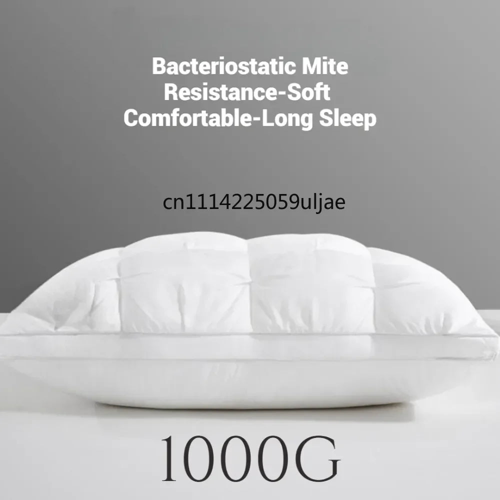 5-Star Hotel Sleeping Pillow – 3D Soft Bilateral Washed Solid Color, Multiple Options