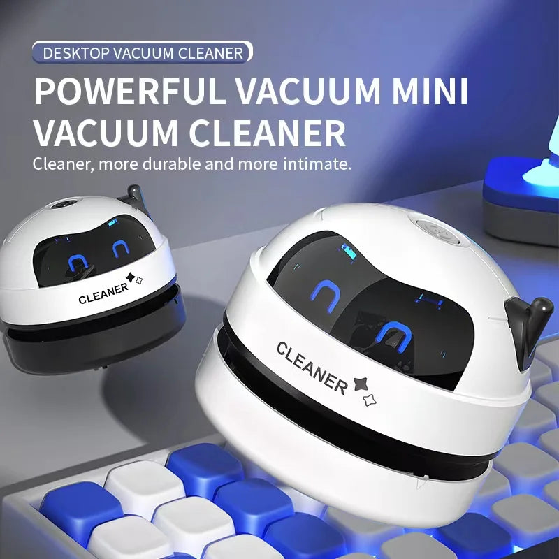 Desk & Table USB Mini Handheld Vacuum Cleaner – Desktop Crumb & Pencil Dust Sweeper for Home & Office