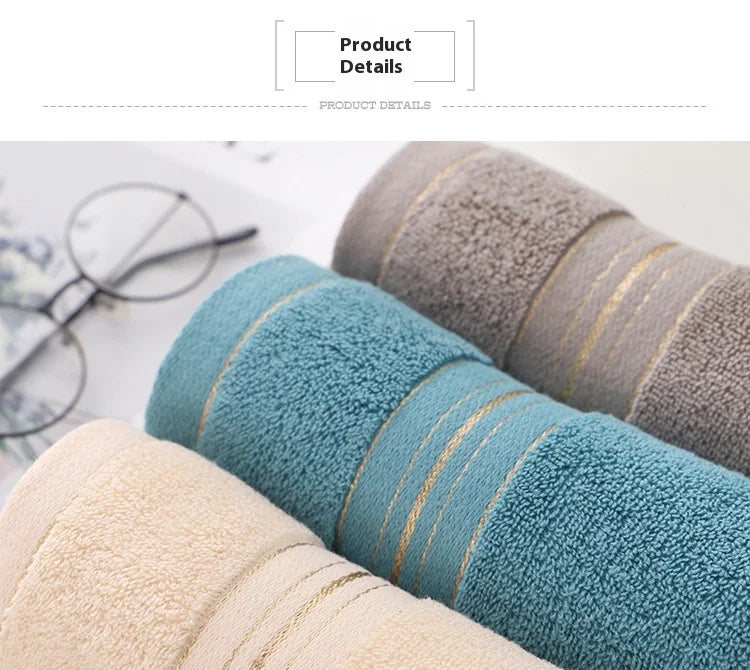 Jacquard Cotton Face Towel – Soft, Absorbent & Skin-Friendly, 3 Colors