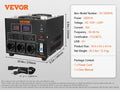 Heavy Duty Voltage Converter Transformer — 2000VA/3000VA/5000VA Step Up/Down, US & EU Outlets