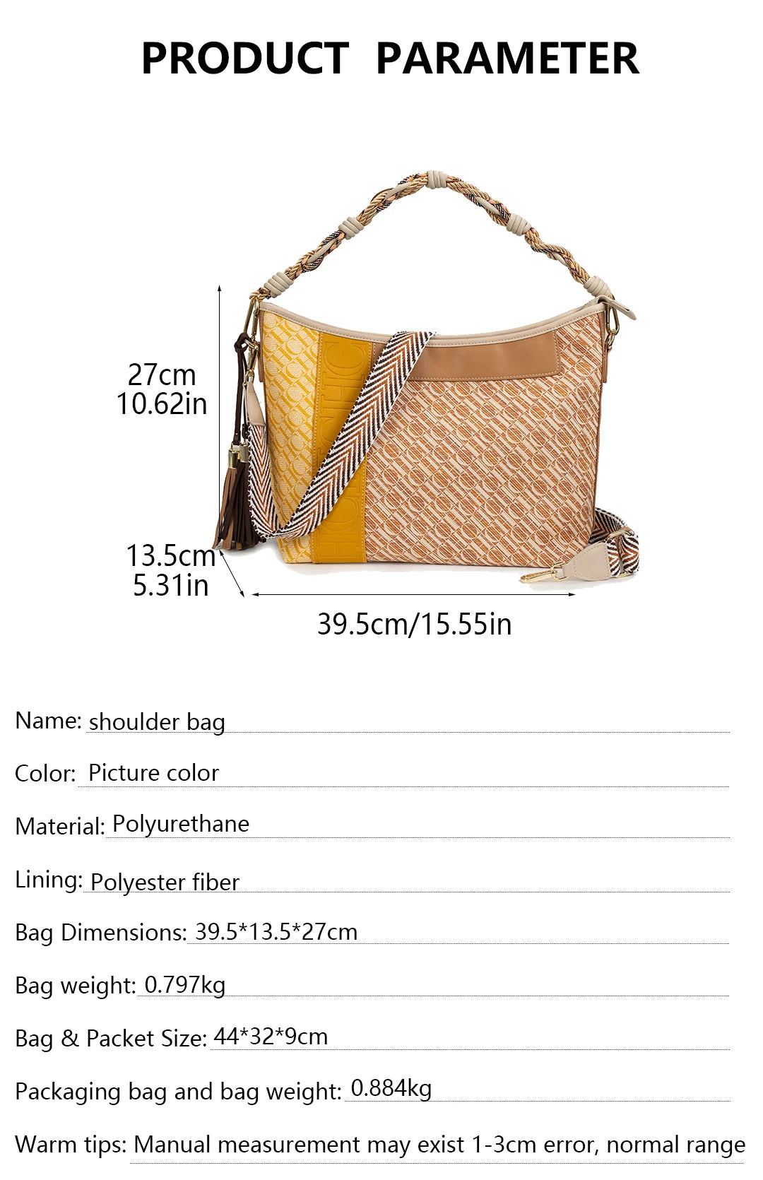 CHCH Women's Tote Bag 2025 New Splicing Design Dual purpose Shoulder Bag Large Capacity Commuter Women's Bag