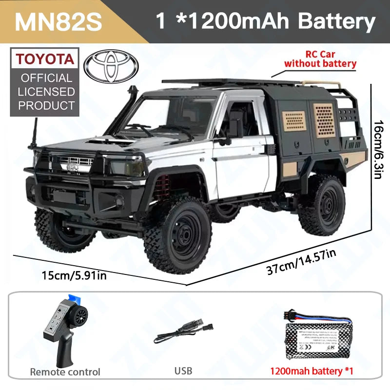 MN82 / MN82S / LC79 1:12 Scale 4WD RC Pickup Truck – Remote Control Off-Road Crawler for Kids