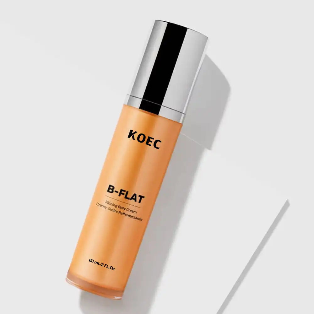 KOEC B-Flat Belly Firming Cream — Decreases Stretch Marks, Smoothing & Tightening with Avocado & Shea Butter 60ml
