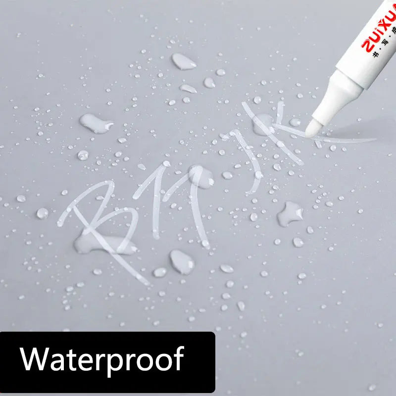 Write on Anything. — White Oily Waterproof Marker Pens | 2.0mm Tip, DIY Graffiti, Sketching & Art Markers, 1, 3 & 5 Pack