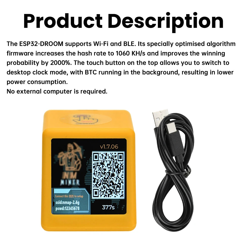 Bitcoin Miner BTC Lottery Kit — USB Solo Mining for Crypto Enthusiasts