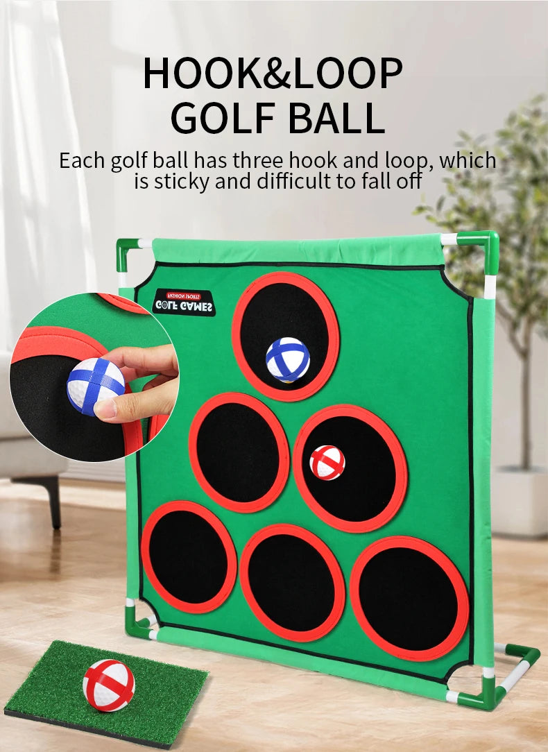 Backyard Golf Game Set – Foldable Sticky-Ball Targets