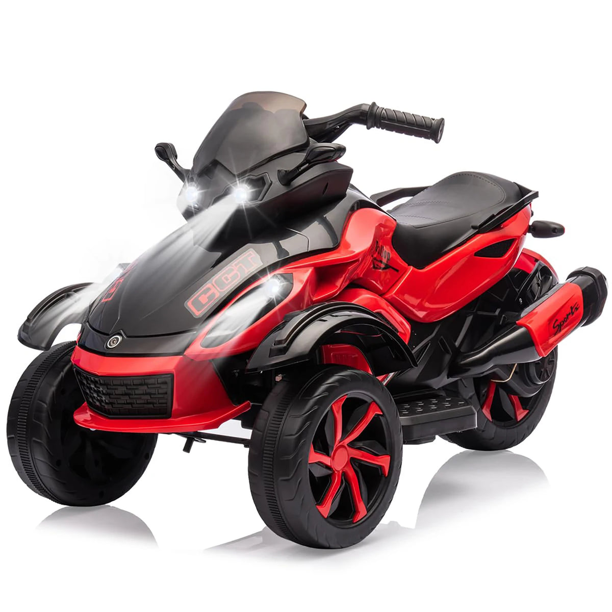 12V Kids Ride-On ATV – 3-Wheel Electric Toy with LED Lights