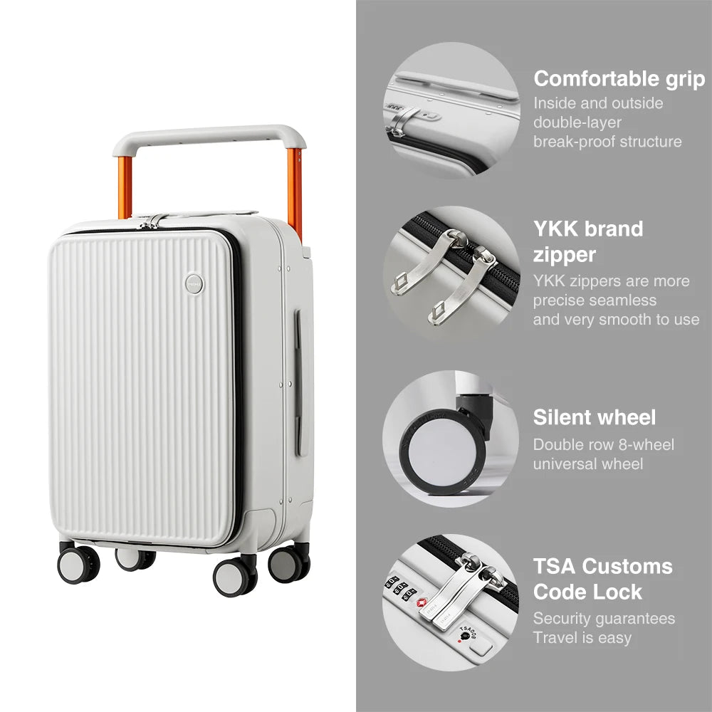 Mixi Front-Pocket Laptop Suitcase – PC Aluminum Frame