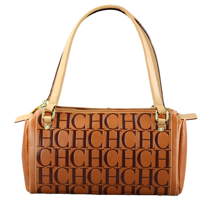 CH Niche Brand PU Bucket Bag – Large Capacity Letter Print Classic Handbag for Women 2026