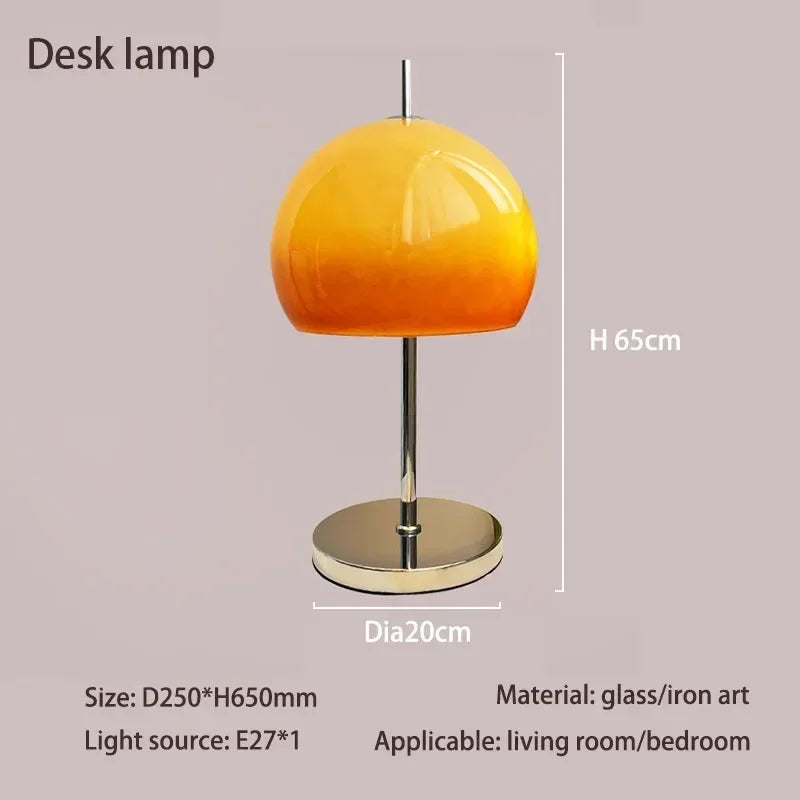 Orange Mushroom Lamp – Floor & Table Options