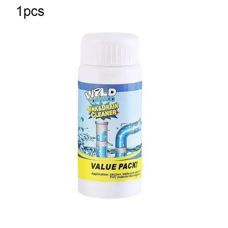 No More Blocked Drains — Powerful Pipe Unclogging Agent & Sewer Powder | Removes Odors & Blockages, 1/2/3/6 Pack Options