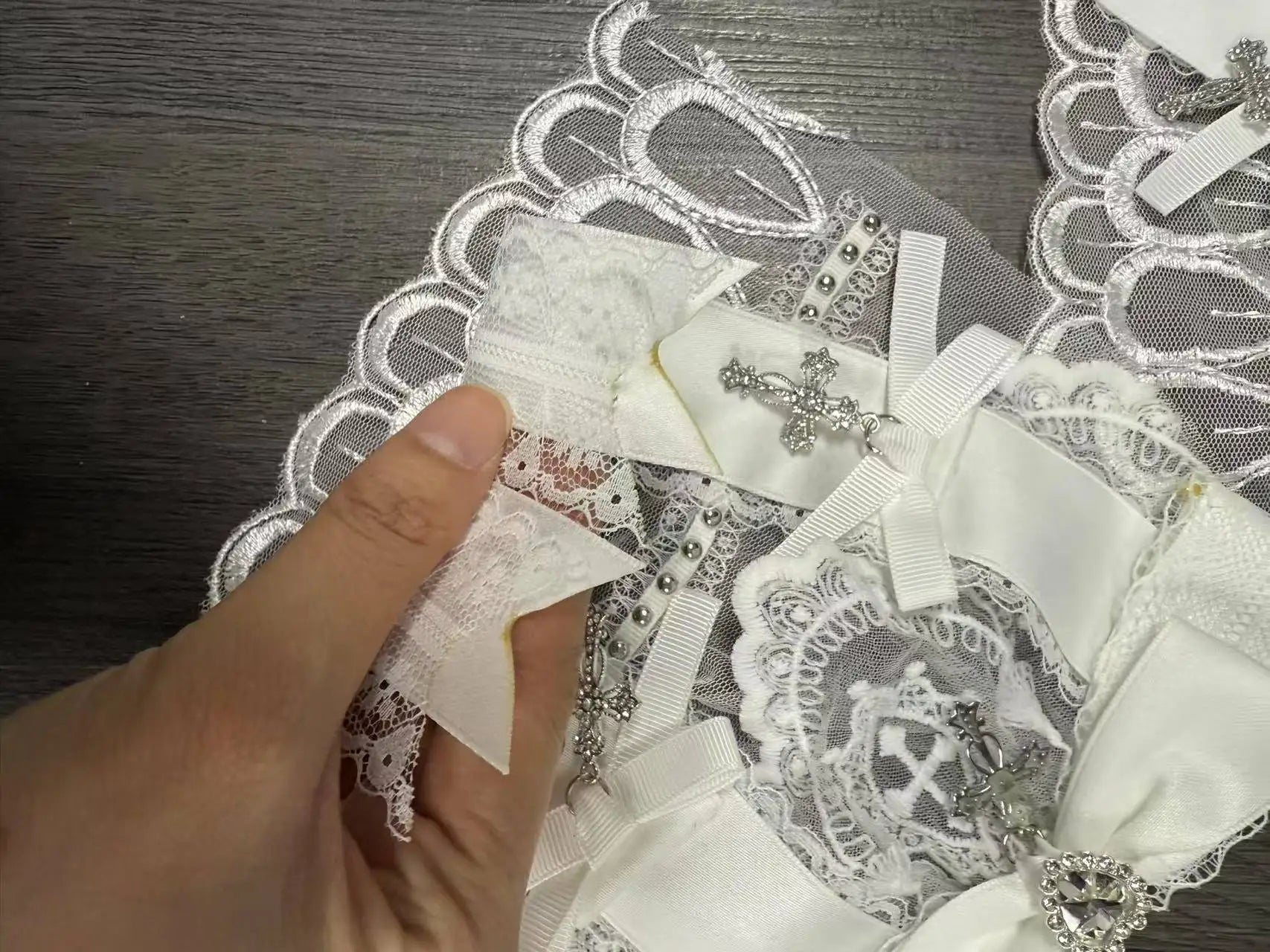 Japanese Gothic Lolita Mini Dress — Harajuku Y2K Bow Lace Ruffle Party Dress