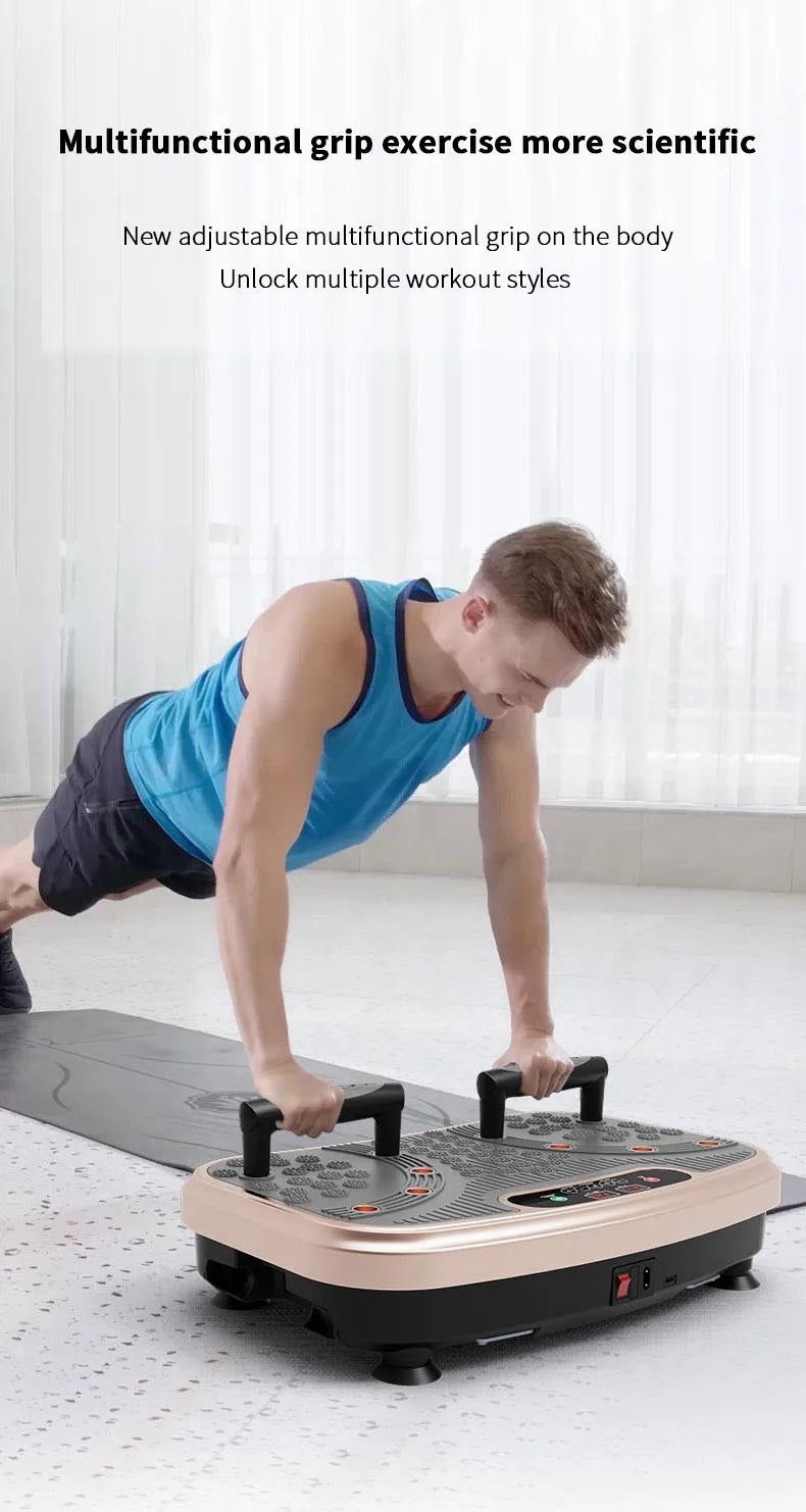 Crazy Fit Whole Body Vibration Plate Machine — Home Cardio & Weight Loss Fitness Platform