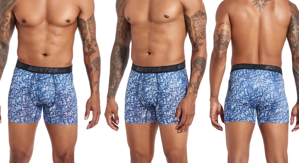 Men's Stretch Boxer Briefs, 4-Pack