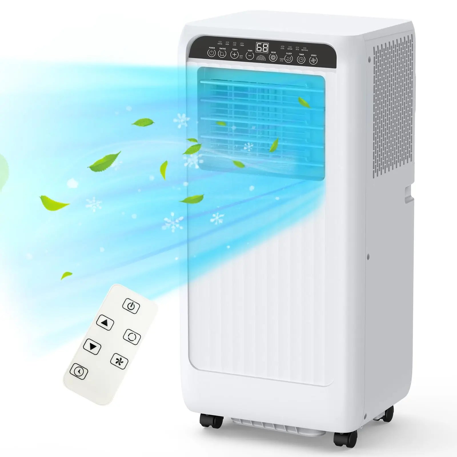 AIRPLUS Portable Air Conditioner — 550 Sq Ft AC Unit with Dehumidifier, Remote, Sleep Mode & Quiet Cooling