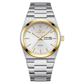 PAAZOMU Men's Luxury Waterproof Quartz Watch | Luminous Date Week Stainless Steel Sport Wristwatch