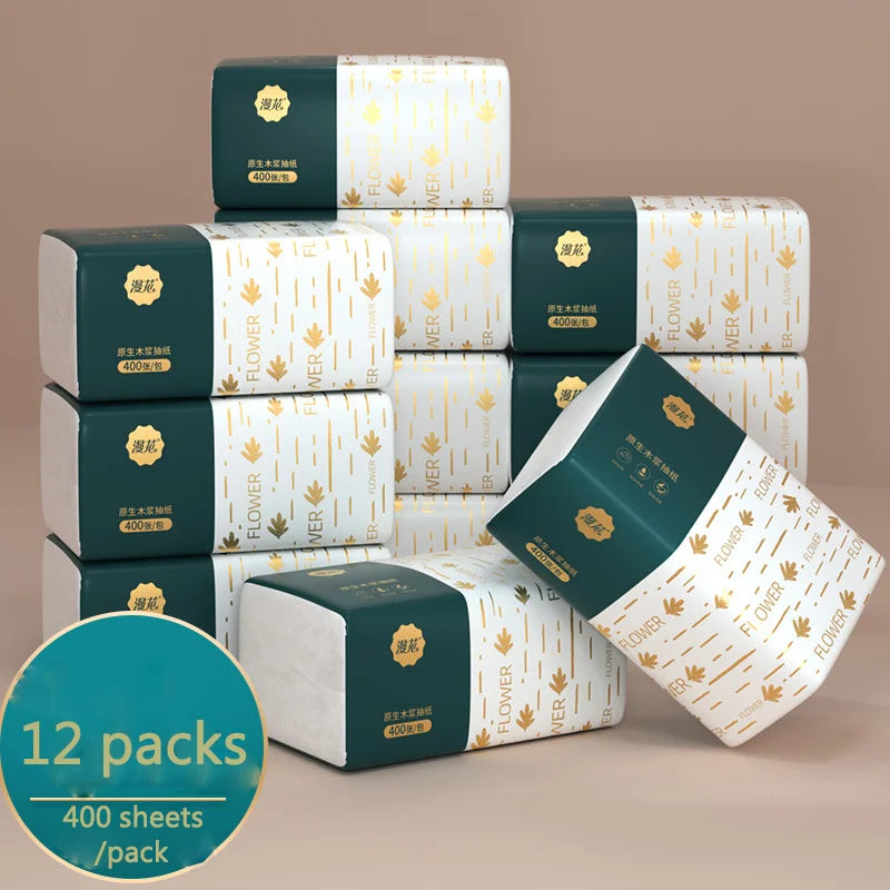 Soft. Strong. Bulk Value. — 4-Ply Facial Tissue Boxes | 300 Sheets Per Box, Virgin Wood Pulp, Household Napkins, 4/12/24 Pack Options