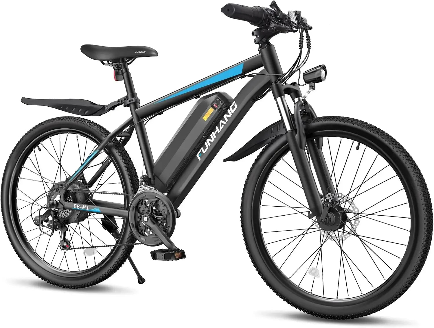 Electric Mountain Bike for Adults – 48V 1000W Peak, 50-Mile Range, 26" Suspension, UL Certified