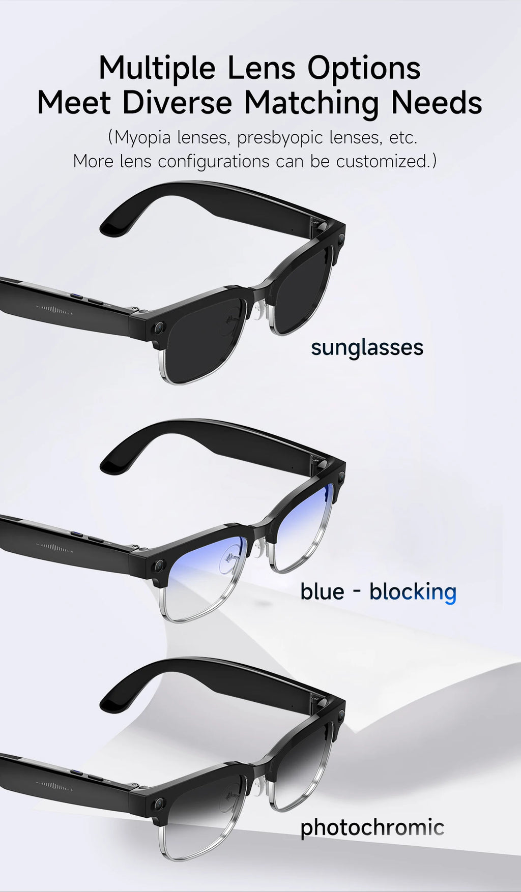 2026 800W Dual-Lens AI Smart Glasses — 4K HD, AI Translation, Bluetooth 5.3 & ChatGPT