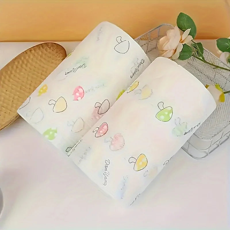 Ditch Paper Towels for Good — Washable Reusable Kitchen Cleaning Cloths | Pearl Embossed Non-Woven Roll, Oil Absorbent, Eco-Friendly