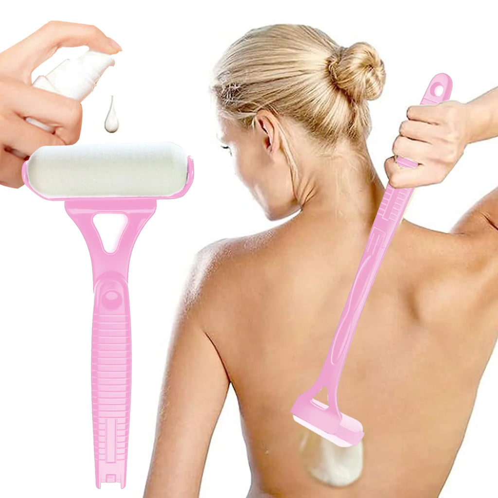 Long Handle Lotion Applicator Stick – Foldable Self-Sunscreen & Tanning Back Applicator with 2 Heads
