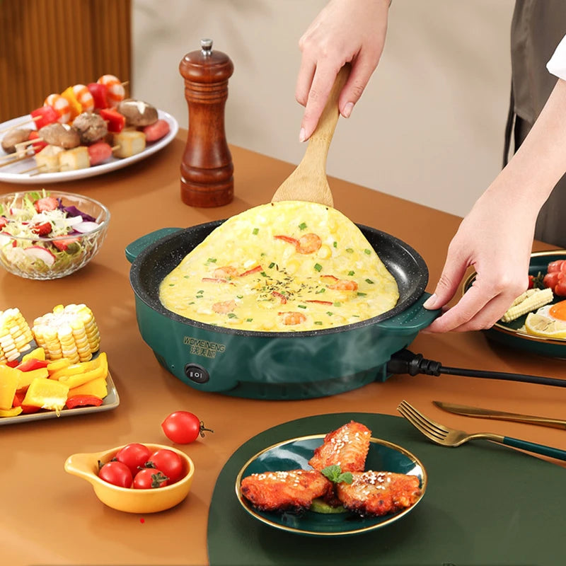 Electric MultiCooker Frying Pan — Non-Stick BBQ, Steak, Fish & Omelette Cooking Machine