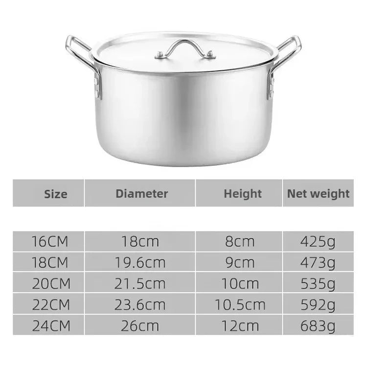 Aluminum Cookware Set – Stackable 5- & 7-Piece Options