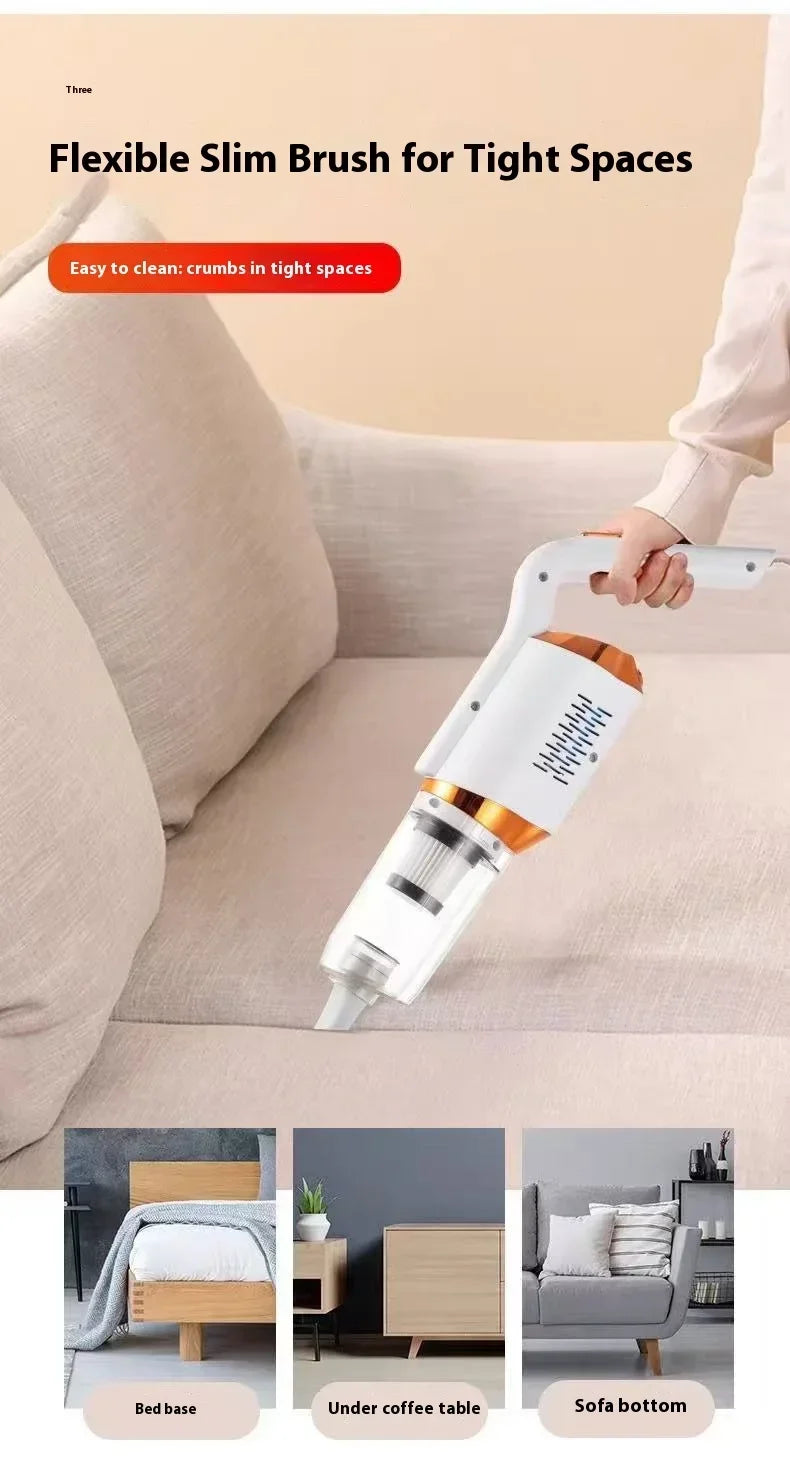 8500Pa Cordless Handheld Vacuum Cleaner – 120W, 600ml Cup, USB Rechargeable