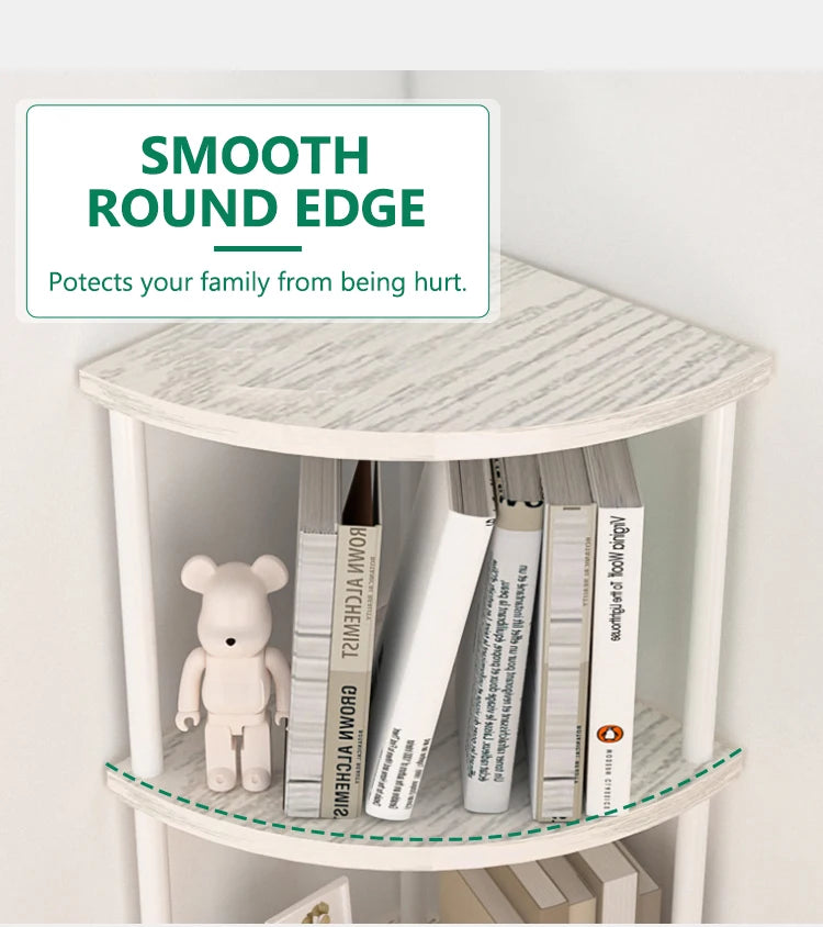 Metal Corner Wall Shelf — 3/4/5/6 Tier Plant Rack, Bookshelf & Living Room Storage