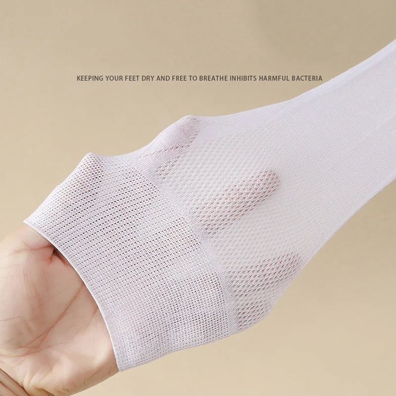 Plus Size Diabetic Loose Mouth Socks Size 48–50 – 5 Pairs Non-Binding Varicose Vein Socks for Older Men & Diabetes Patients