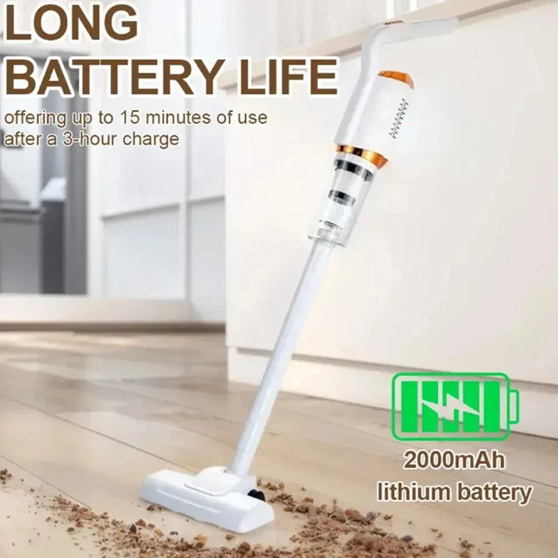 8500Pa Cordless Handheld Vacuum Cleaner – 120W, 600ml Cup, USB Rechargeable