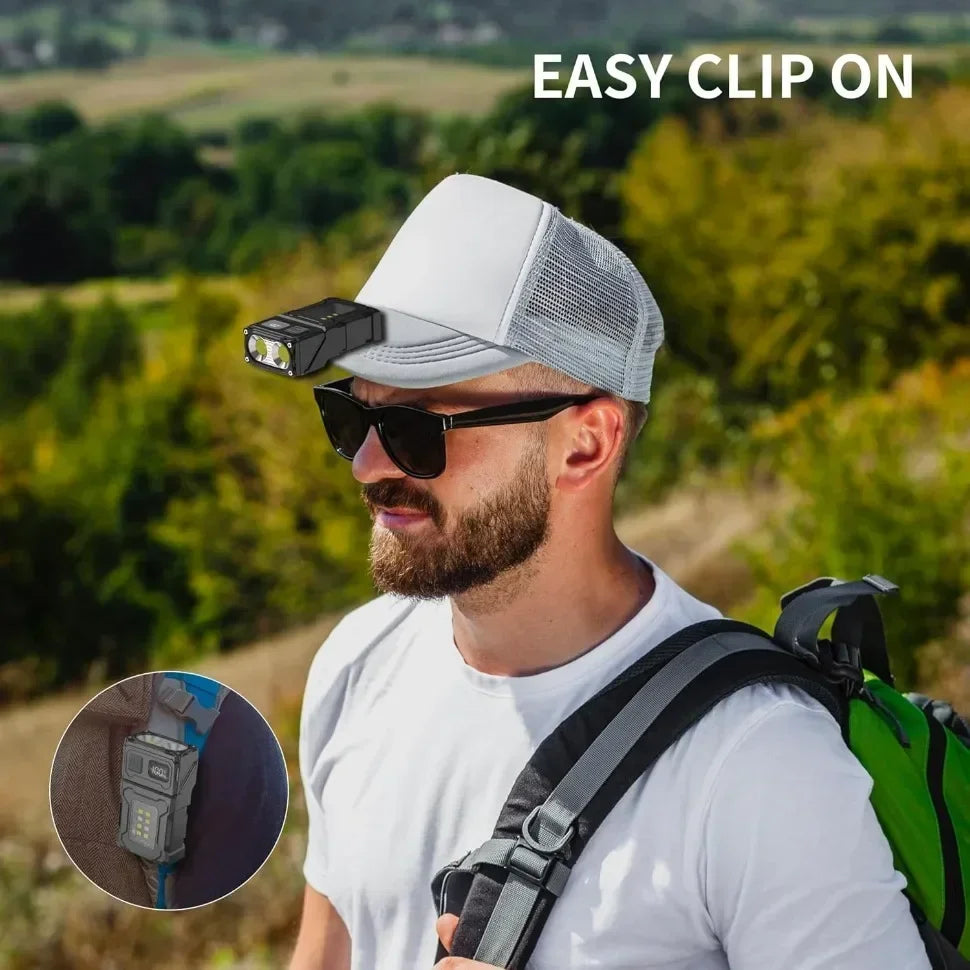 Rechargeable EDC Magnetic Mini Work Light – Adjustable LED Camping Lamp for Hiking, Fishing & Emergencies