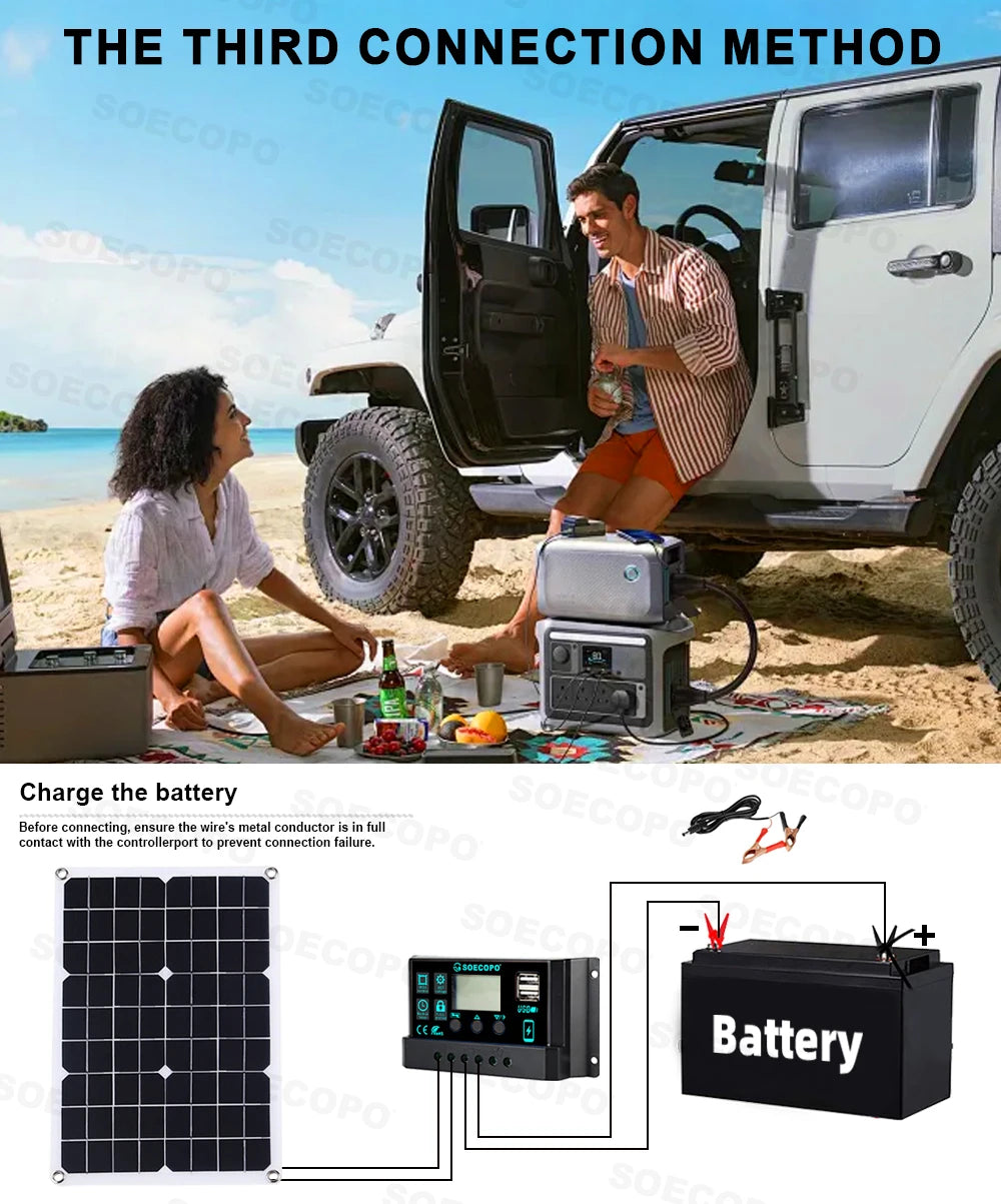 Off-Grid Solar Kit – 10000W Inverter, 500W Solar Panels, 100A Controller, DC 12V/24V to AC 110V/220V