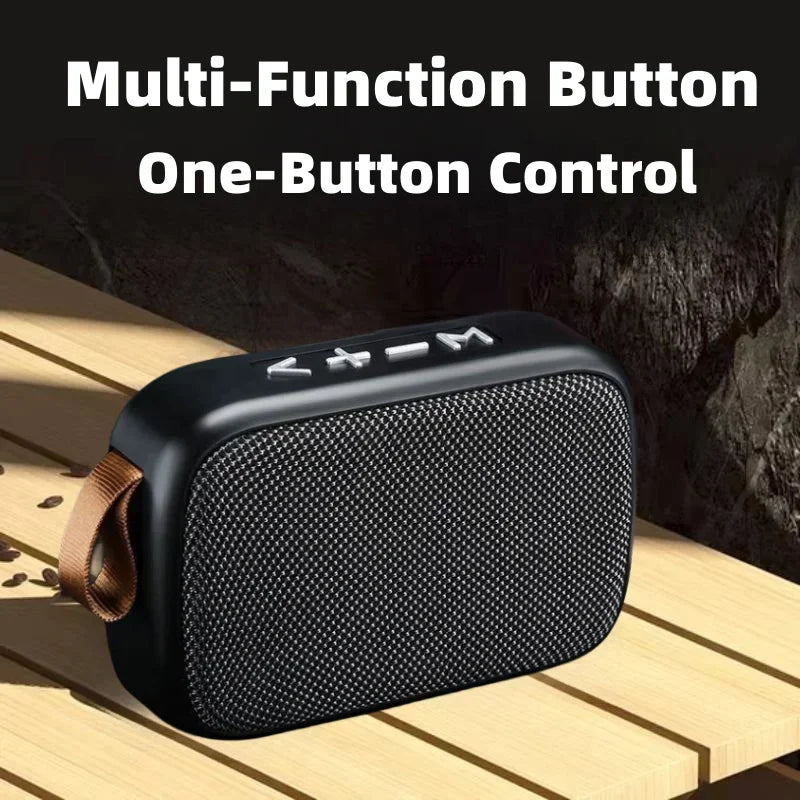 Big Sound. Small Package. — Portable Bluetooth 5.0 Mini Fabric Speaker | 3D Stereo HiFi, TF Card, FM Radio, Rechargeable, 5 Colors