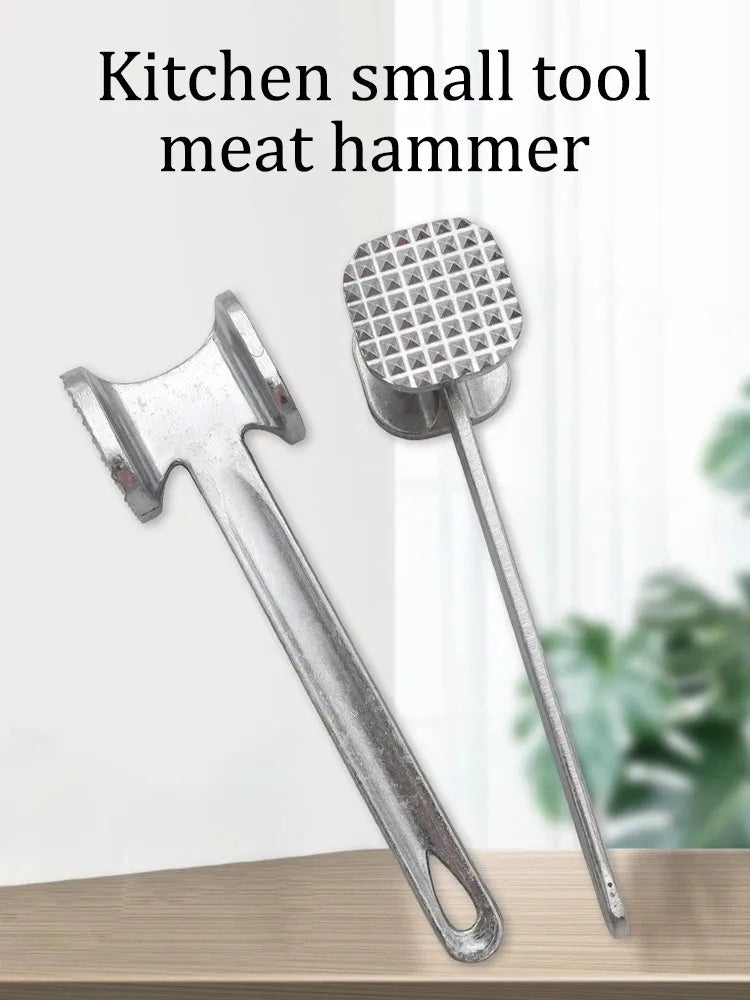 Aluminum Alloy Meat Tenderizer Hammer — Heavy-Duty Double-Sided Kitchen Mallet