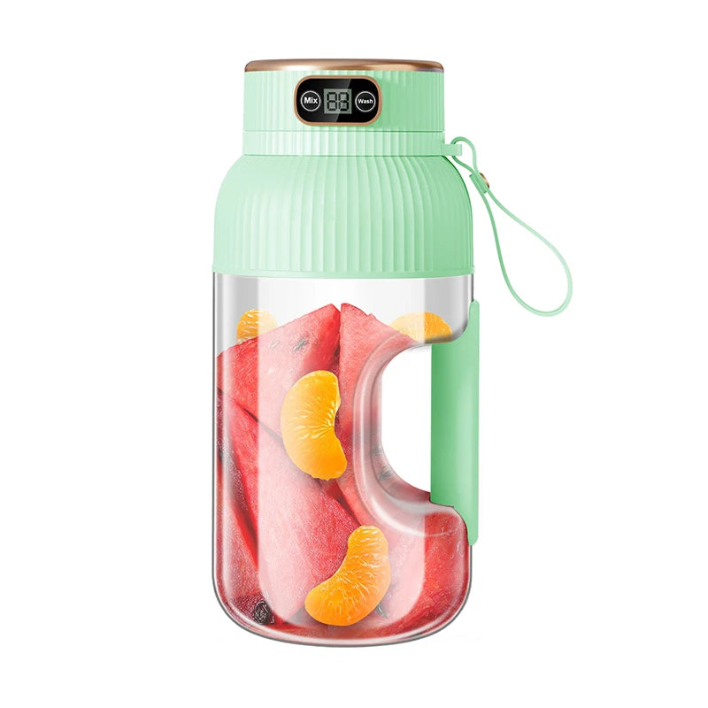 1000ML Portable Juicer Blender — USB Charging Smoothie Cup for Fruit & Citrus