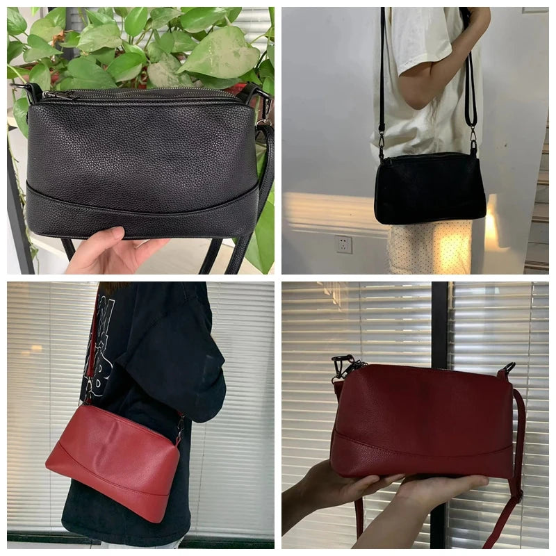Soft PU Leather Shell Shoulder Bag – Fashion Luxury Crossbody Tote for Women