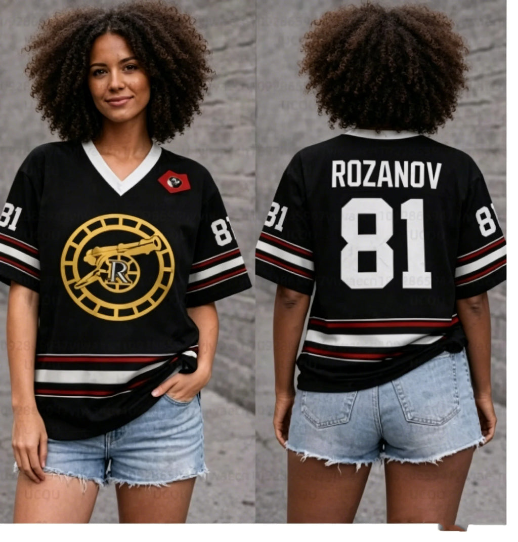 Heated Rivalry Hockey Jersey T-Shirt — Rozanov & Hollander Unisex Fan Tee