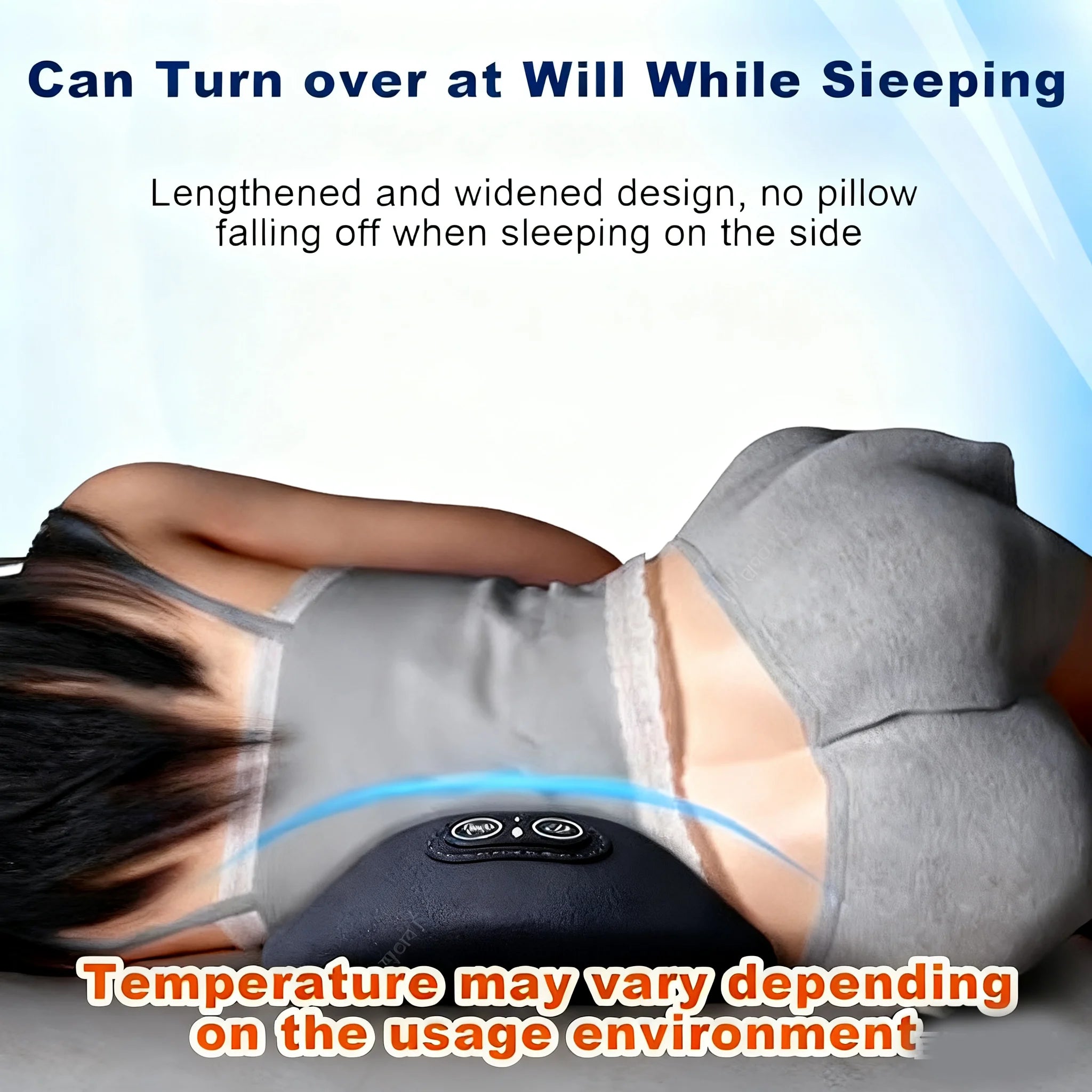 3-in-1 Electric Back Massager & Waist Support Pillow — Heat, Vibration & Traction Therapy for Back Pain Relief