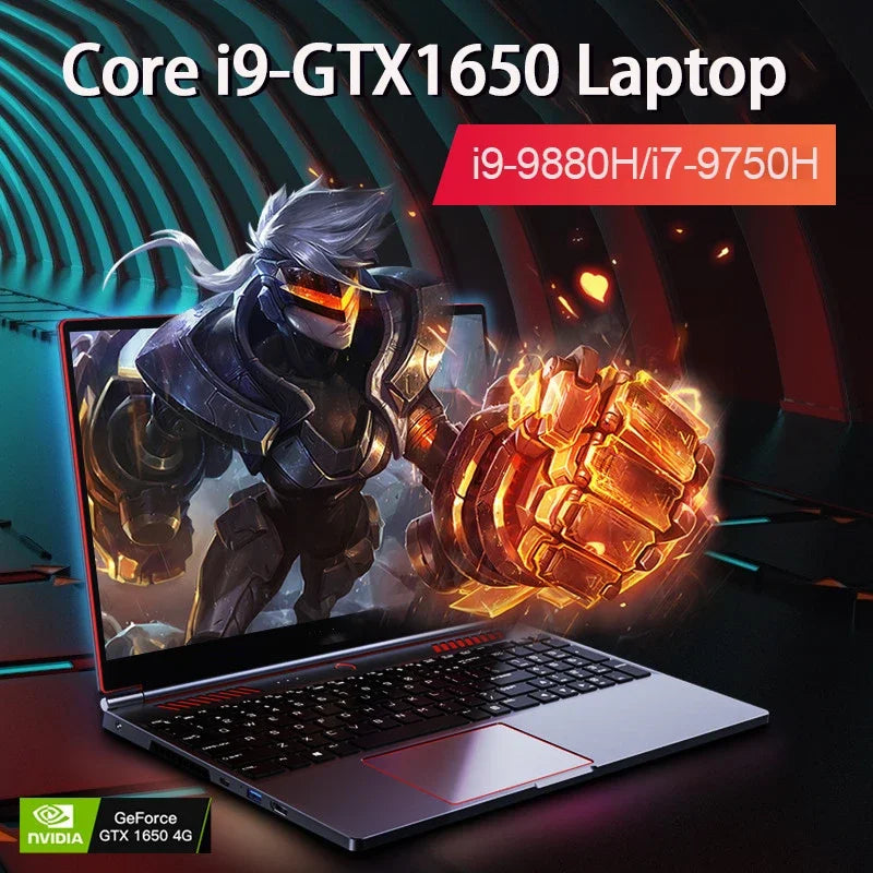 16.1" Gaming Laptop – RTX 4050 6GB or GTX 1650 4GB, Intel i9/i7, Up to 64GB DDR4, 4TB NVMe, 144Hz