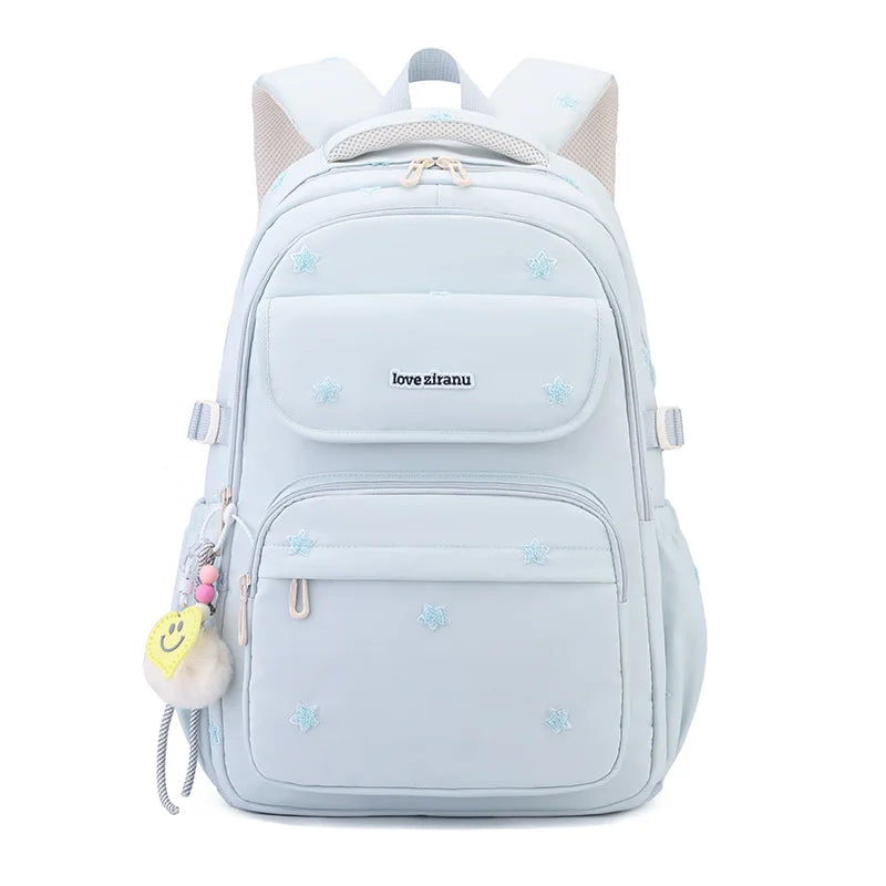 Girls School Backpack – Nylon Everyday Book Bag