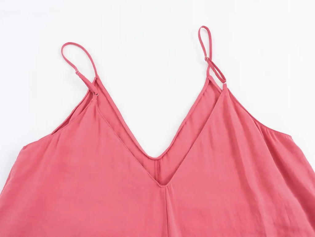 Red Backless Slip Maxi Dress — Sexy Draped Beach Party Dress