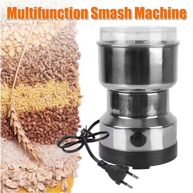4-Blade Electric Coffee & Grain Grinder — Multifunctional Nut, Bean & Spice Blender
