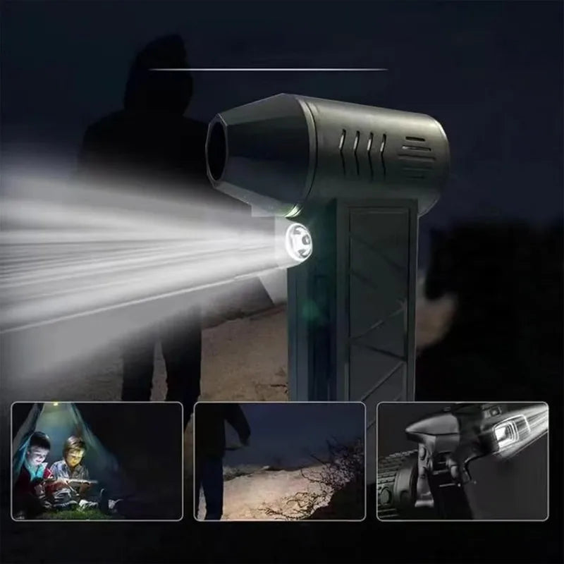 Turbo Jet Fan Blower 130,000 RPM — Brushless Motor Portable Air Duster & Dust Cleaner Tool
