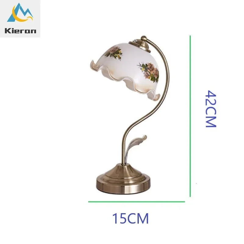 Flower Lamp – Frosted Glass & Metal Design